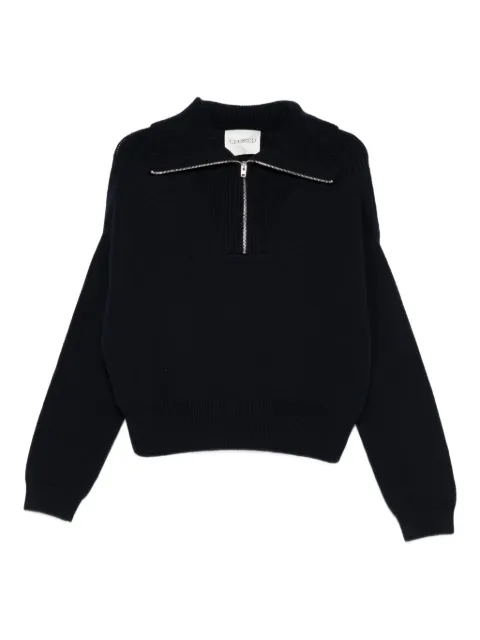 Closed zip-collar sweater