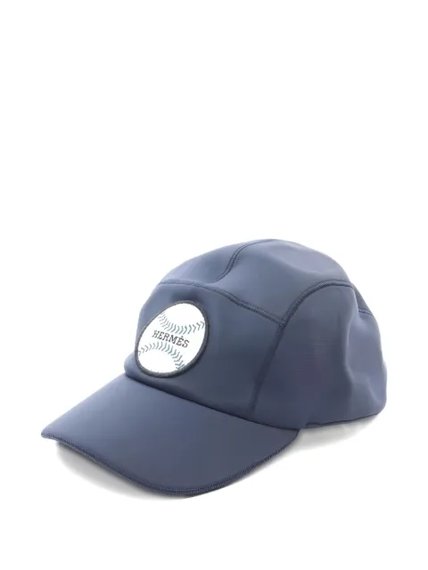Hermès Pre-Owned logo-patch cap