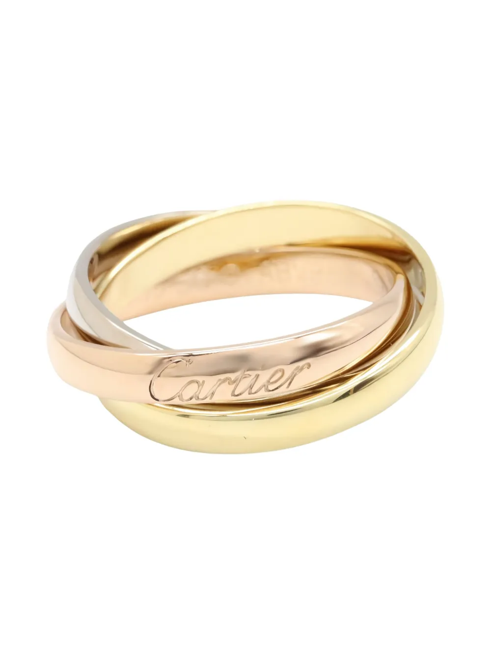 Pre-owned Cartier 18k Gold Trinity Ring