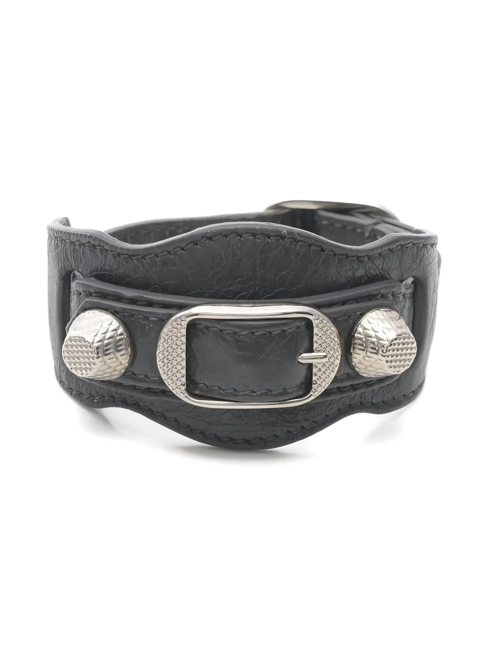 Balenciaga Pre-Owned City studded bracelet | Silver | Image 1
