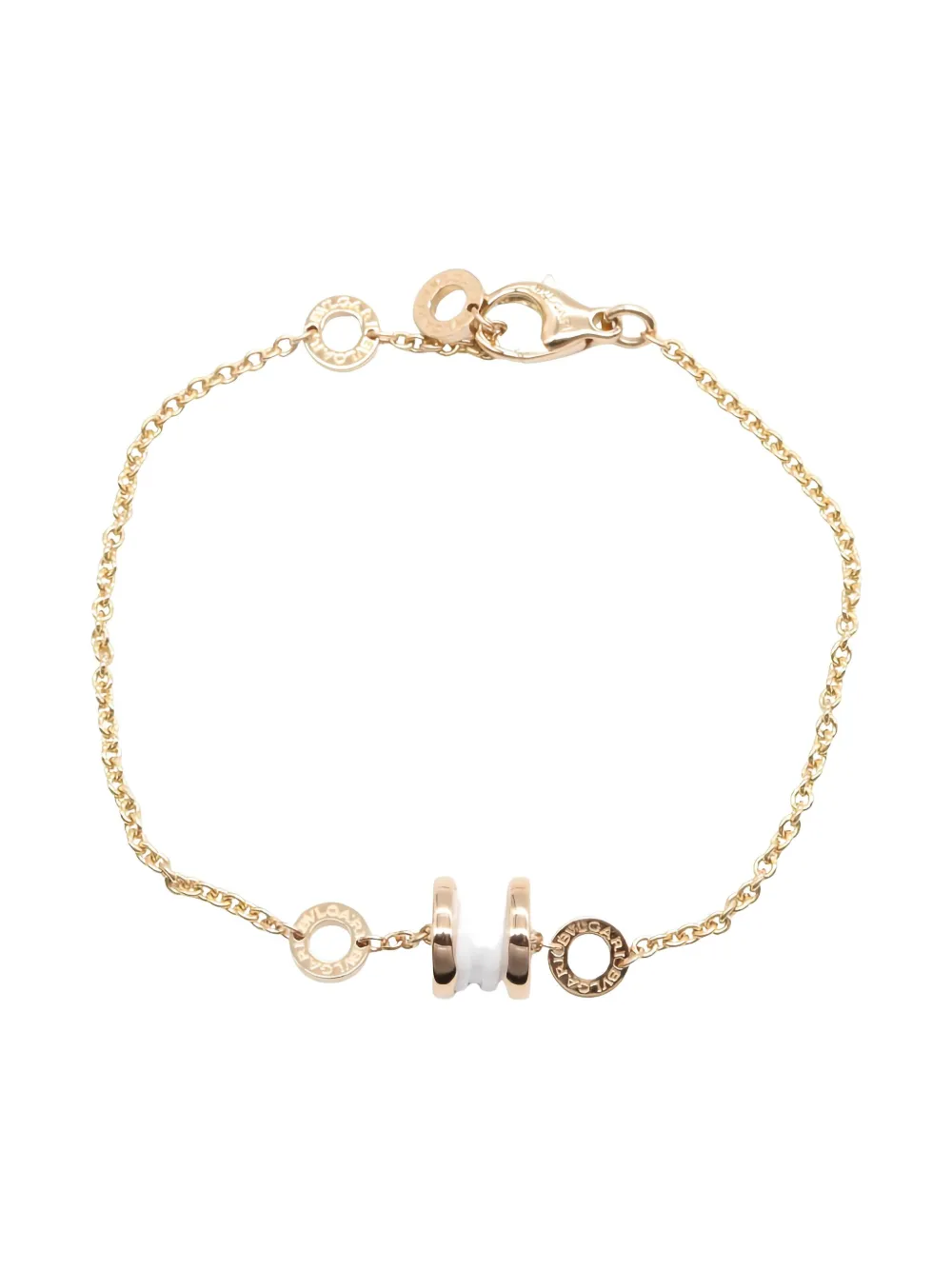 Pre-owned Bvlgari 14k Gold-plated Brass B-zero1 Bracelet