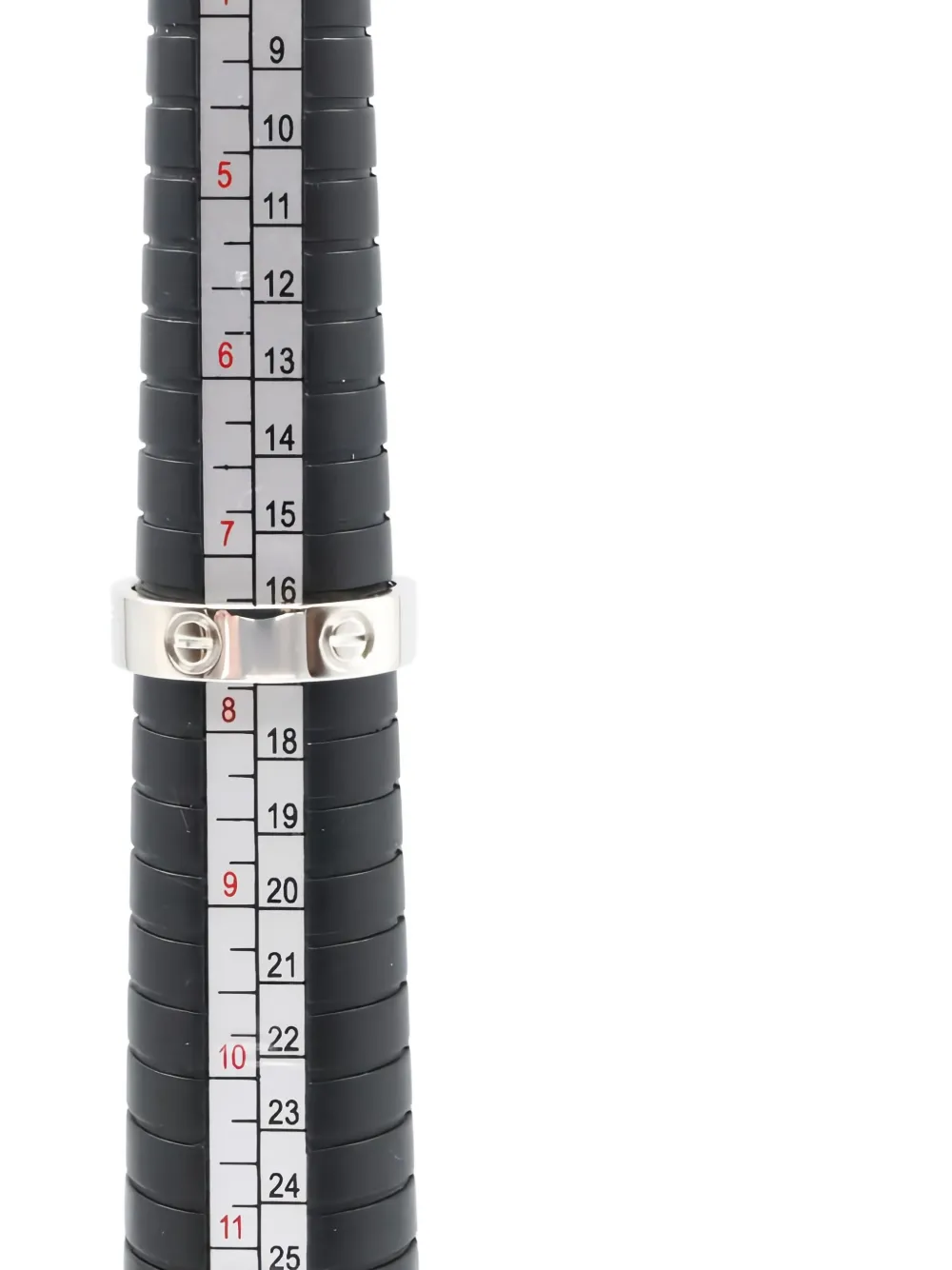 Pre-owned Cartier 18k White Gold Love Ring In Silver