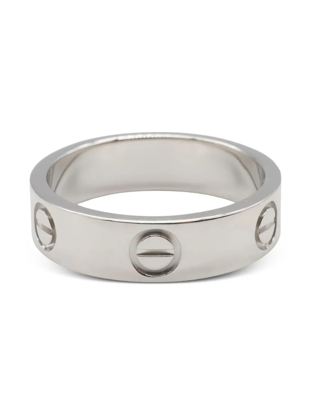 Cartier Love リング 18Kホワイトゴールド - シルバートーン Cartier Love リング 18Kホワイトゴールド - シルバートーン