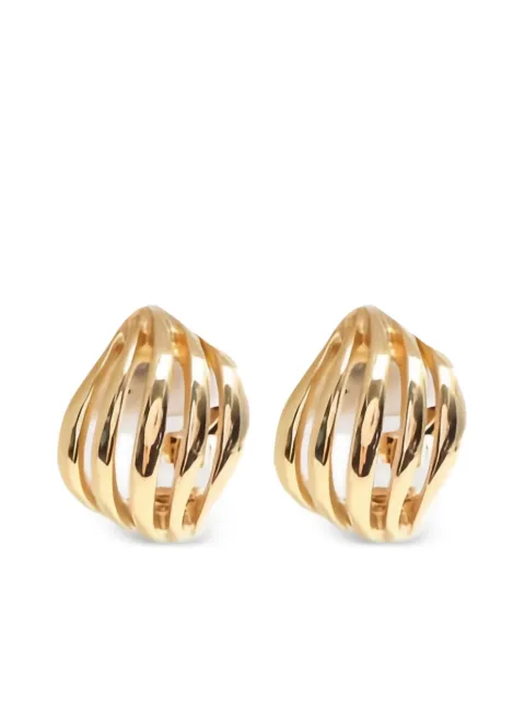 Christian Dior Pre-Owned cut-out clip-on earrings