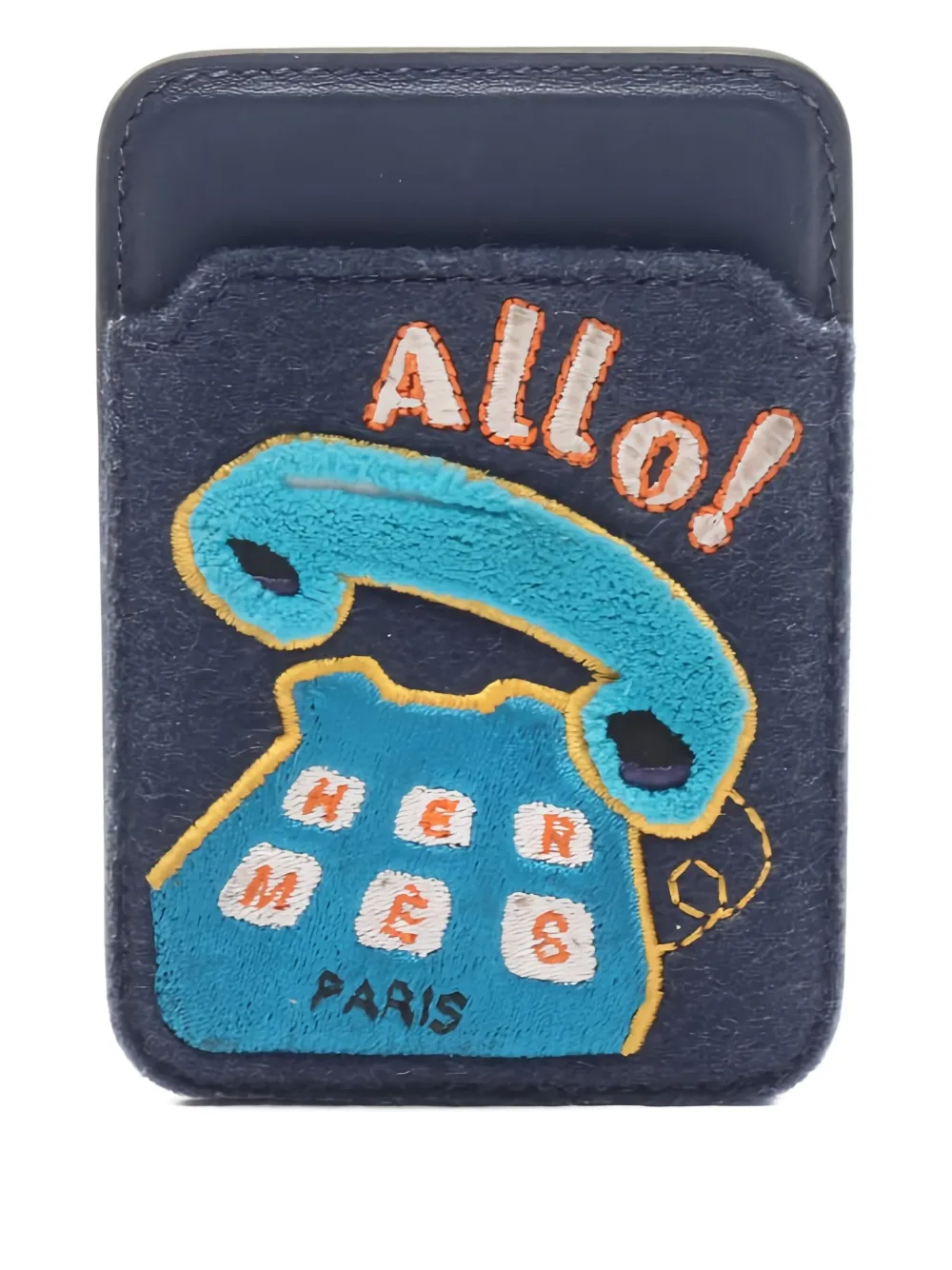 Hermès Pre-Owned Magsafe H-allo card case | Blue | Image 1