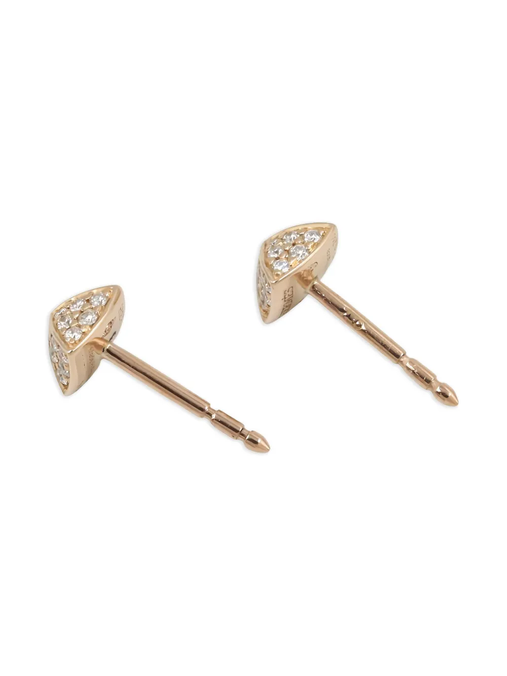 Hermès Pre-Owned 18K rose gold Clou d'H diamond earrings | Image 2