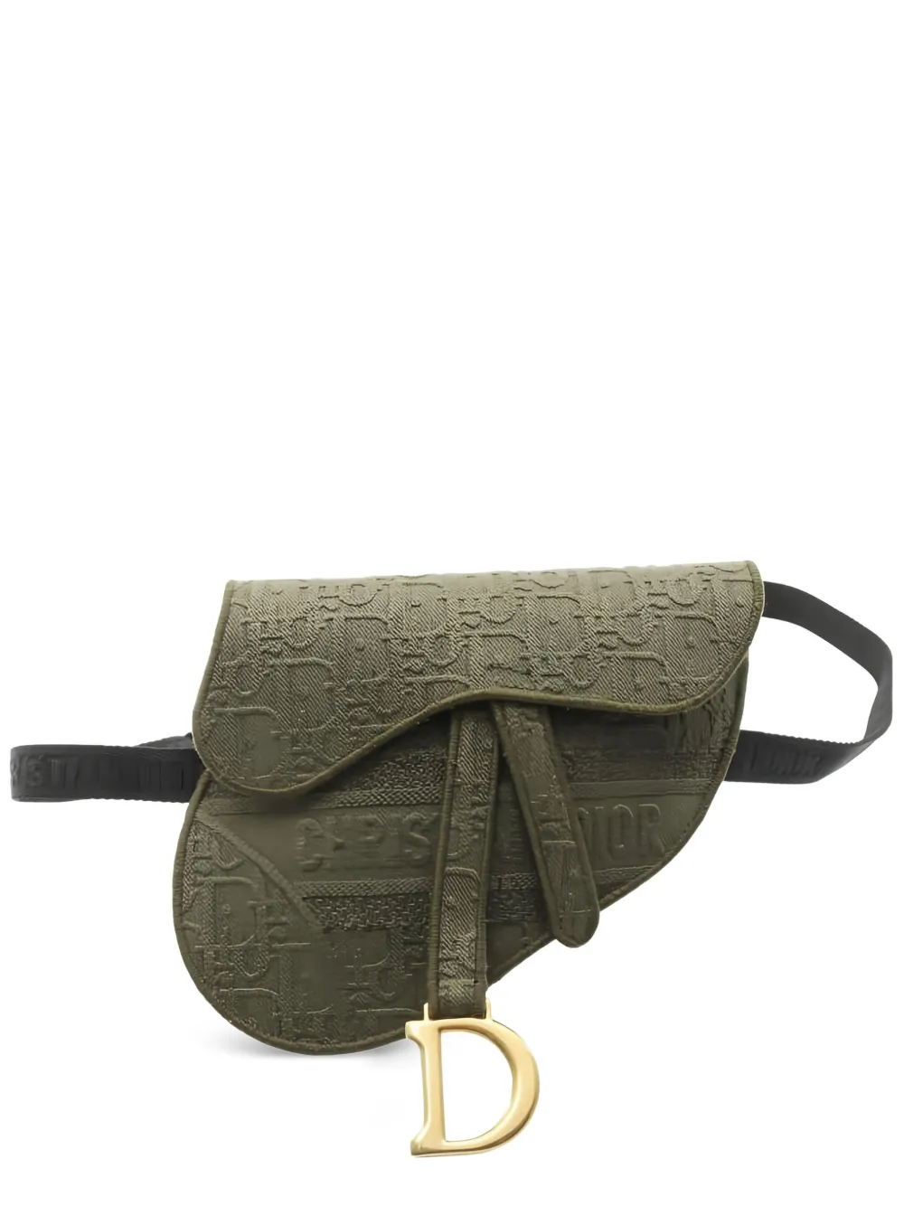 Christian Dior Pre-Owned Saddle Oblique belt bag - グリーン Christian Dior Pre-Owned Saddle Oblique belt bag - グリーン