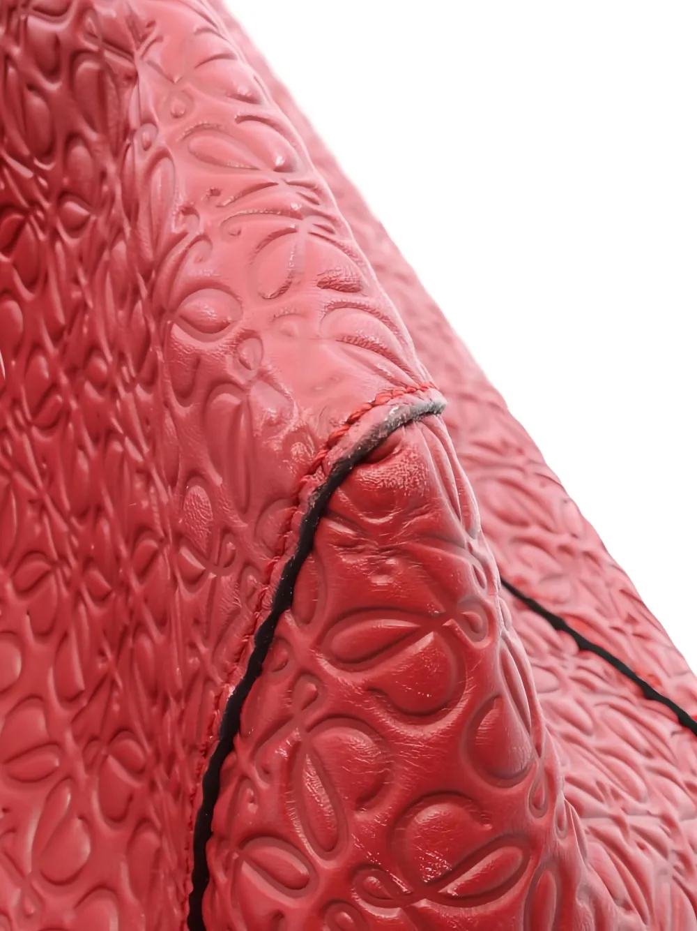 Pre-owned Loewe Anagram-embossed Tote Bag In Red