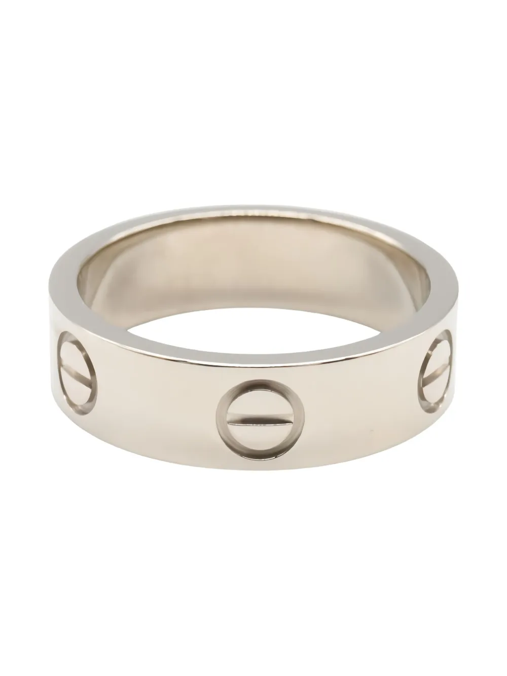 Cartier 14K white gold and silver Love ring - Argento