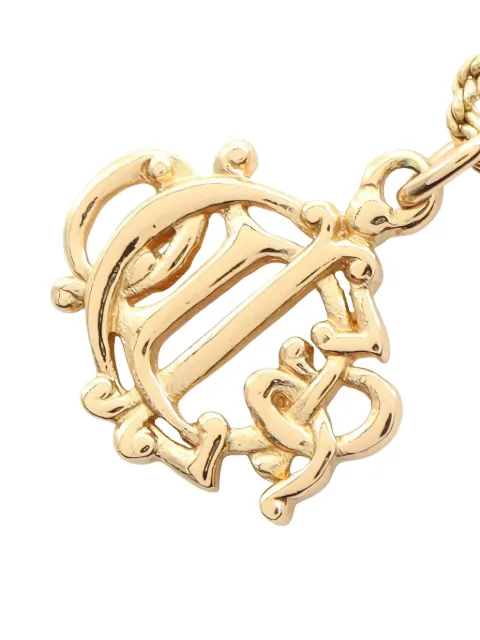 Christian Dior Pre-Owned logo-pendant necklace