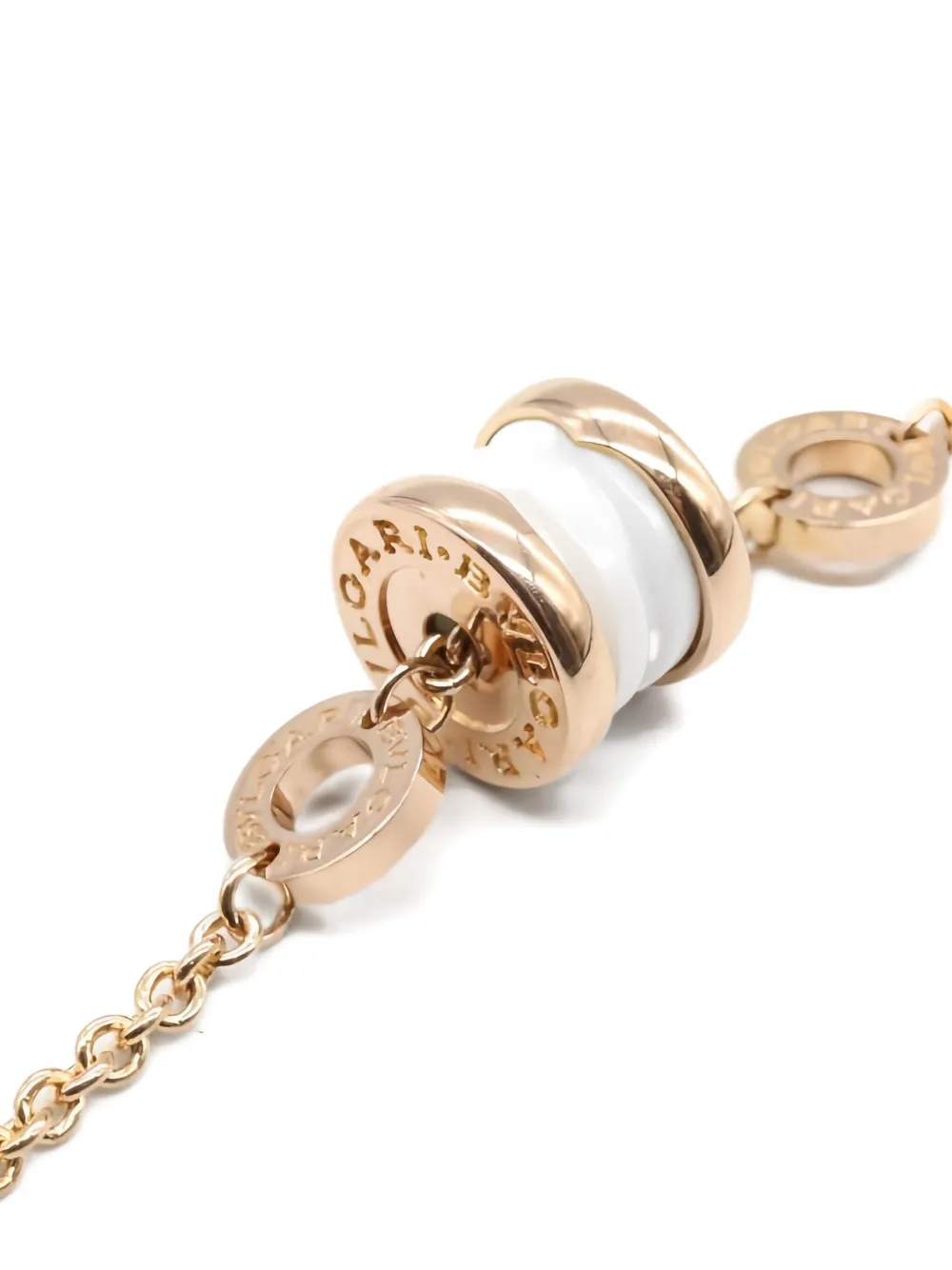 Pre-owned Bvlgari 18k Rose Gold B-zero1 Bracelet
