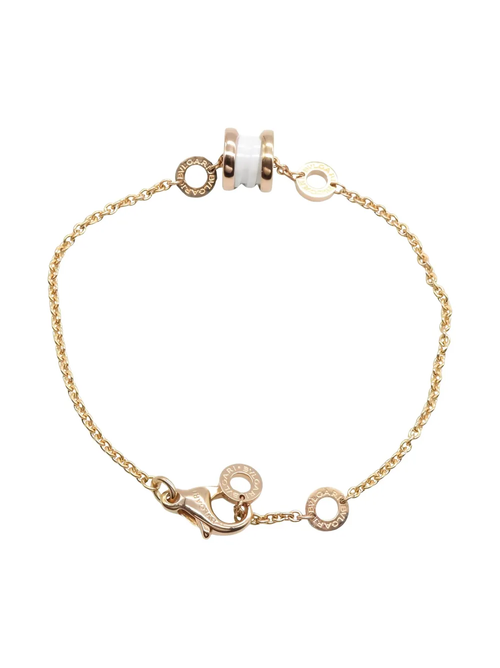 Pre-owned Bvlgari 18k Rose Gold B-zero1 Bracelet