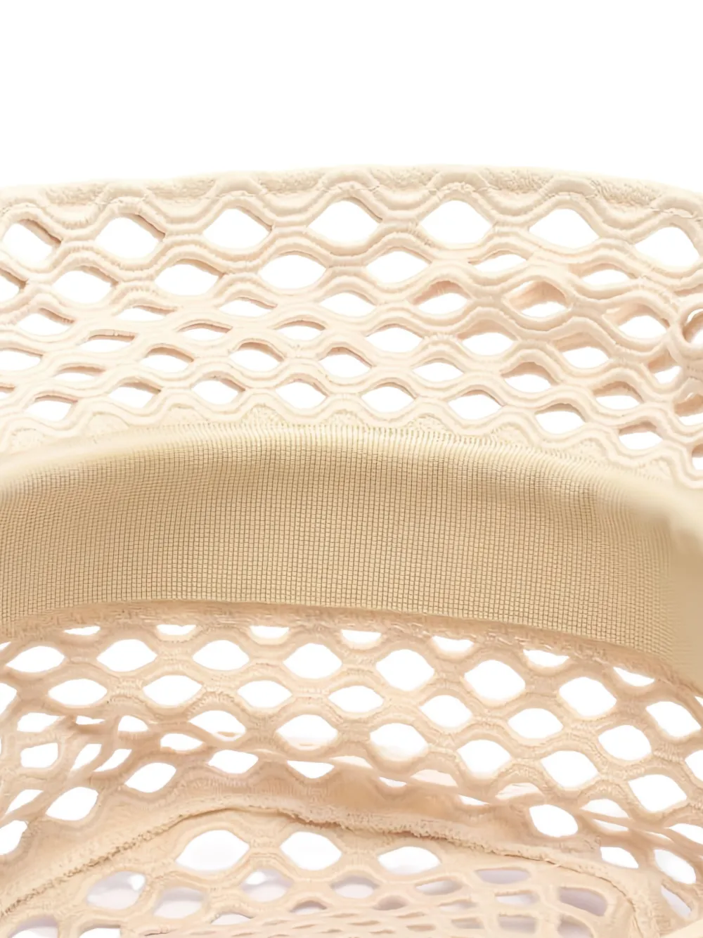 Pre-owned Dior Mesh Bucket Hat In Neutral