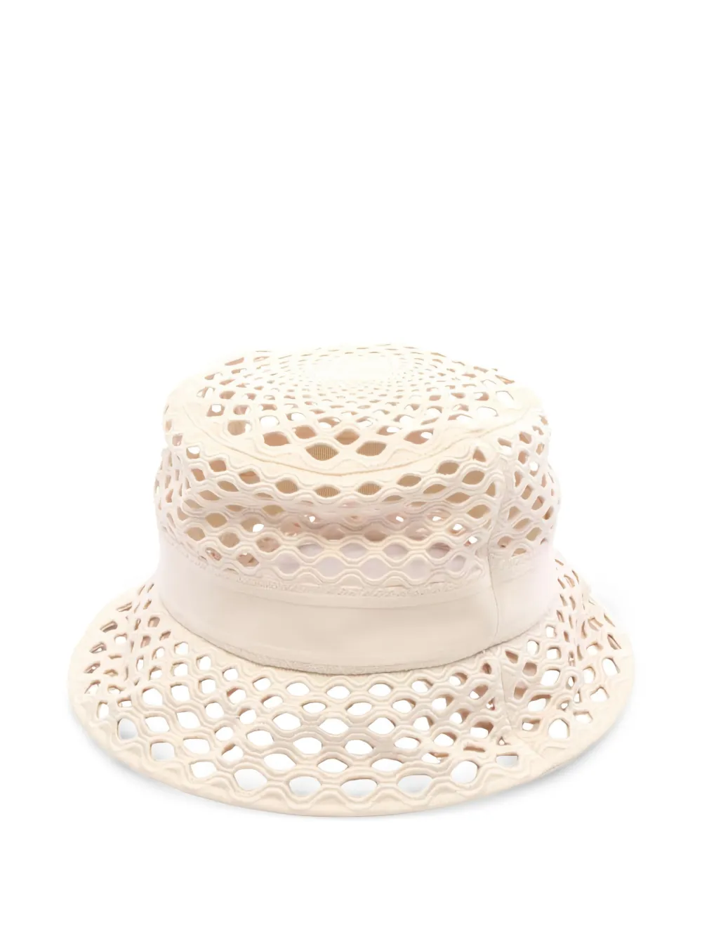 Pre-owned Dior Mesh Bucket Hat In Neutral