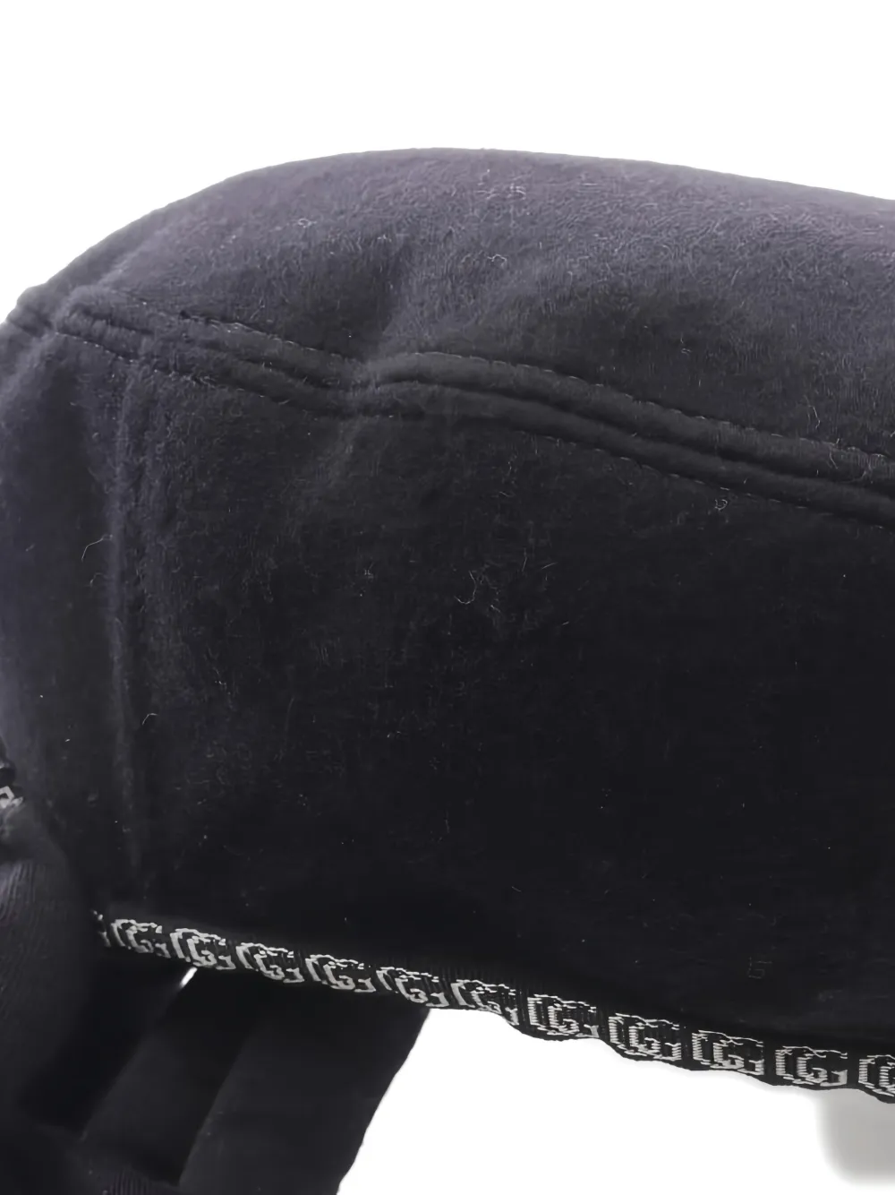 Pre-owned Gucci Wool Ribbon Beret In Blue