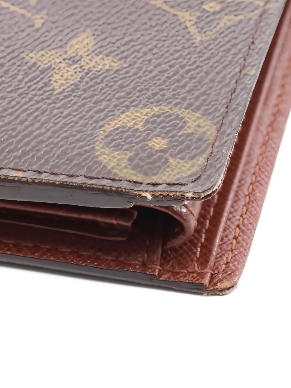 Pre-owned Louis Vuitton Porto Bie Monogram Bi-fold Wallet In Brown