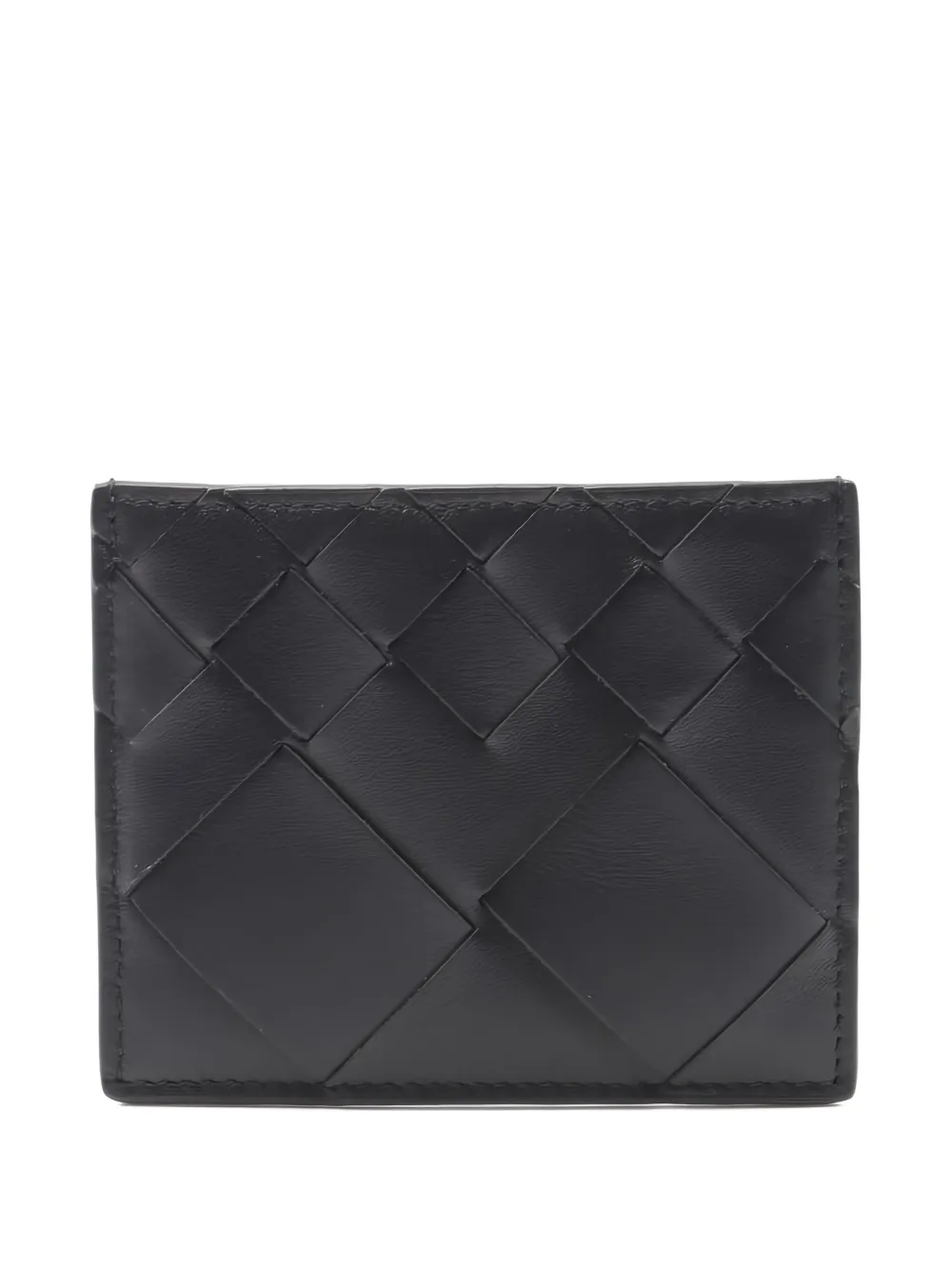 Bottega Veneta Pre-Owned 20s イントレチャート カードケース - ブラック Bottega Veneta Pre-Owned 20s イントレチャート カードケース - ブラック