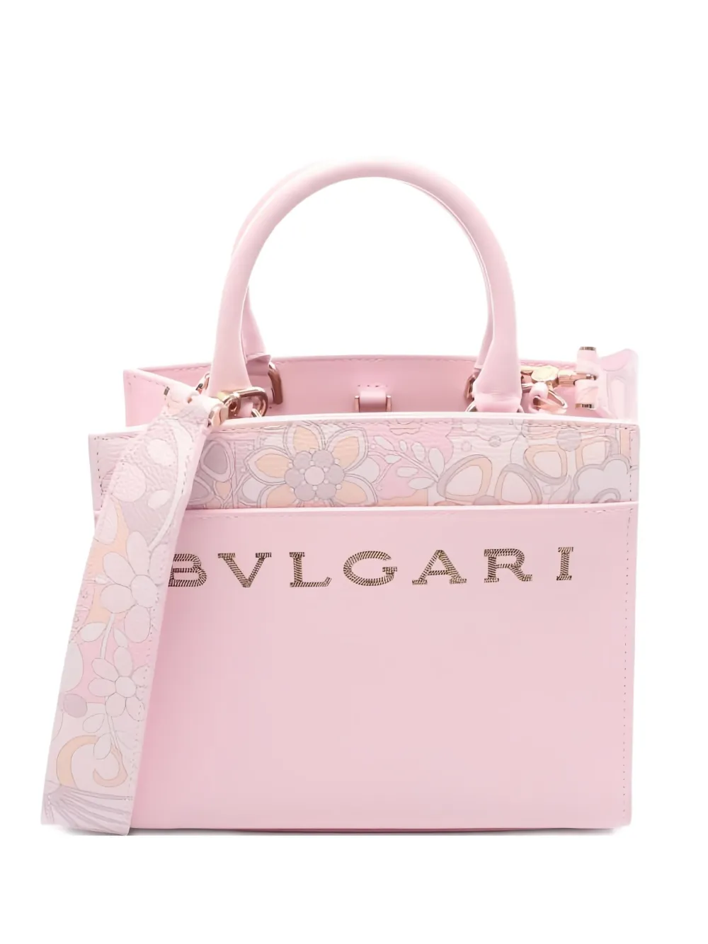 Bvlgari Pre-Owned 10s floral-pattern tote bag | Pink | Image 1