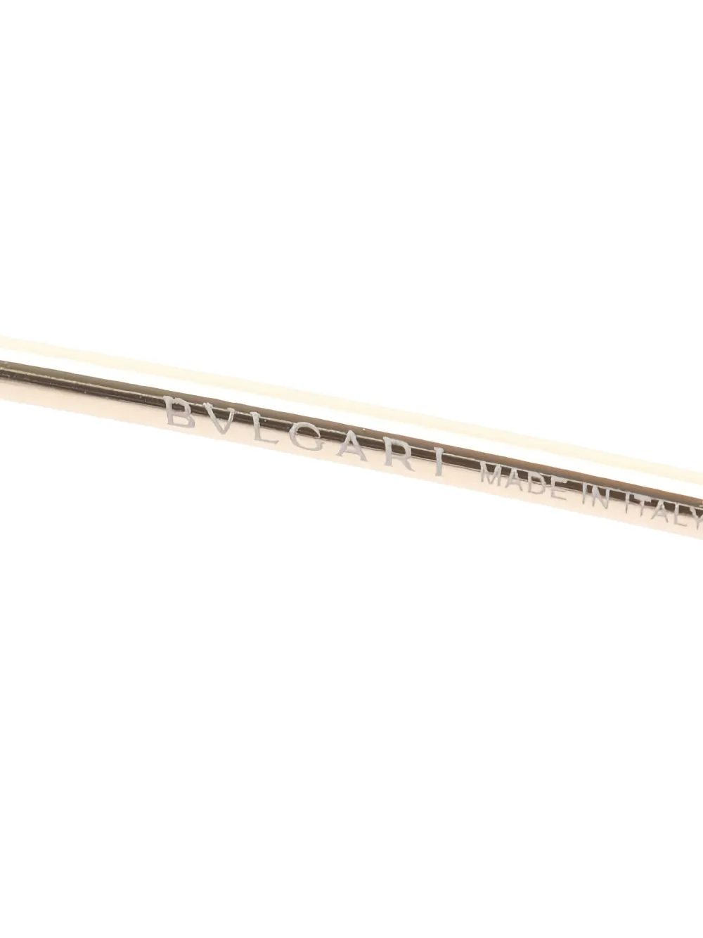Pre-owned Bvlgari 10s Cat-eye Glasses In Gold