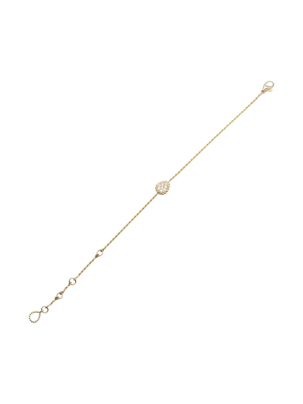 Pre-owned Boucheron 18k Rose Gold Serpent Bohème Diamond Bracelet In Pink