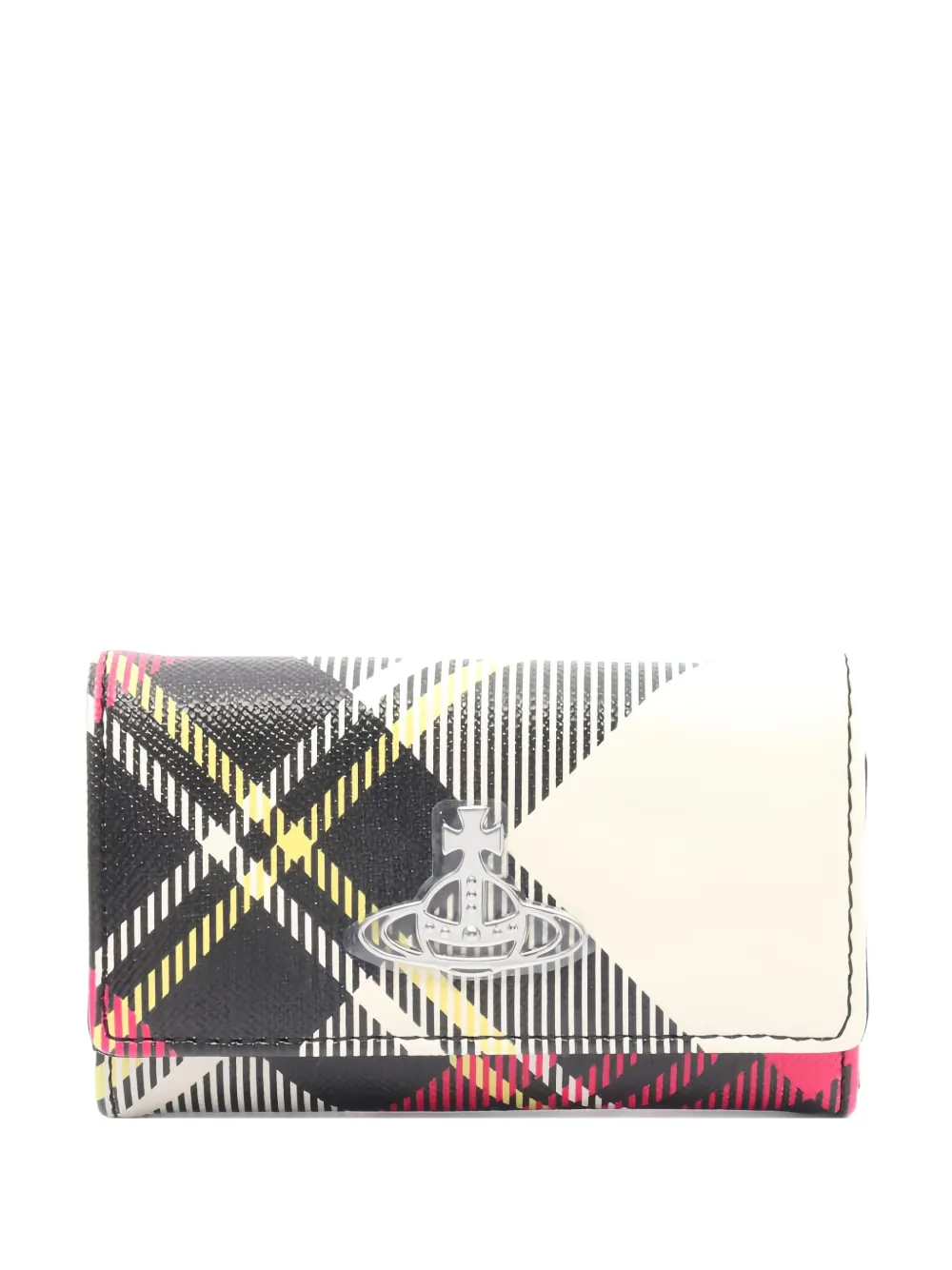 Vivienne Westwood Pre-Owned orb-plaque key case | Black | Image 1