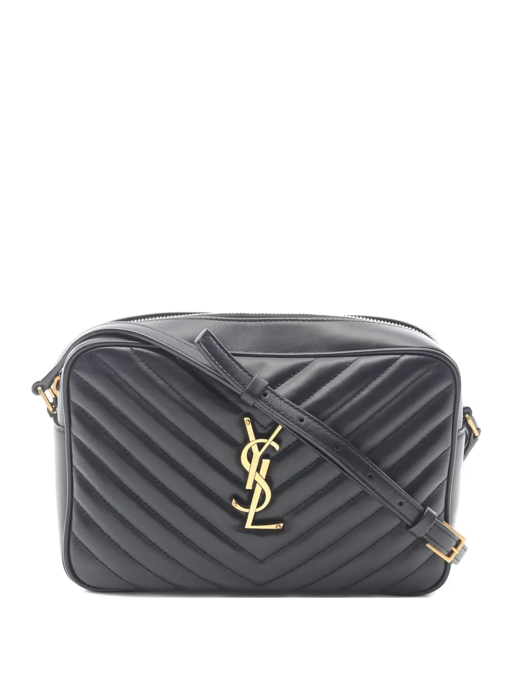 Saint Laurent Pre-Owned Lou quilted shoulder bag | Black | Image 1