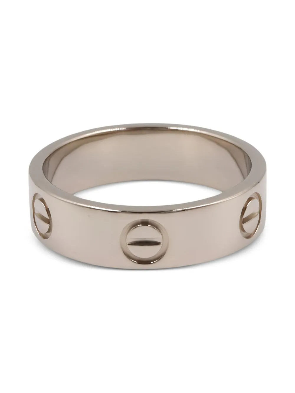 Cartier Love リング 18Kホワイトゴールド - シルバートーン Cartier Love リング 18Kホワイトゴールド - シルバートーン