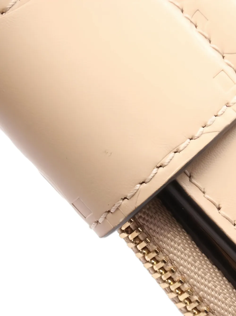 Pre-owned Gucci Medium Ssima Leather Wallet In Neutral