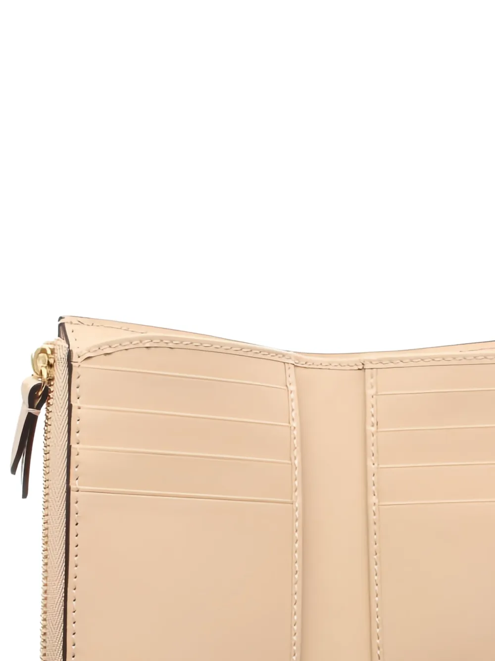 Pre-owned Gucci Medium Ssima Leather Wallet In Neutral
