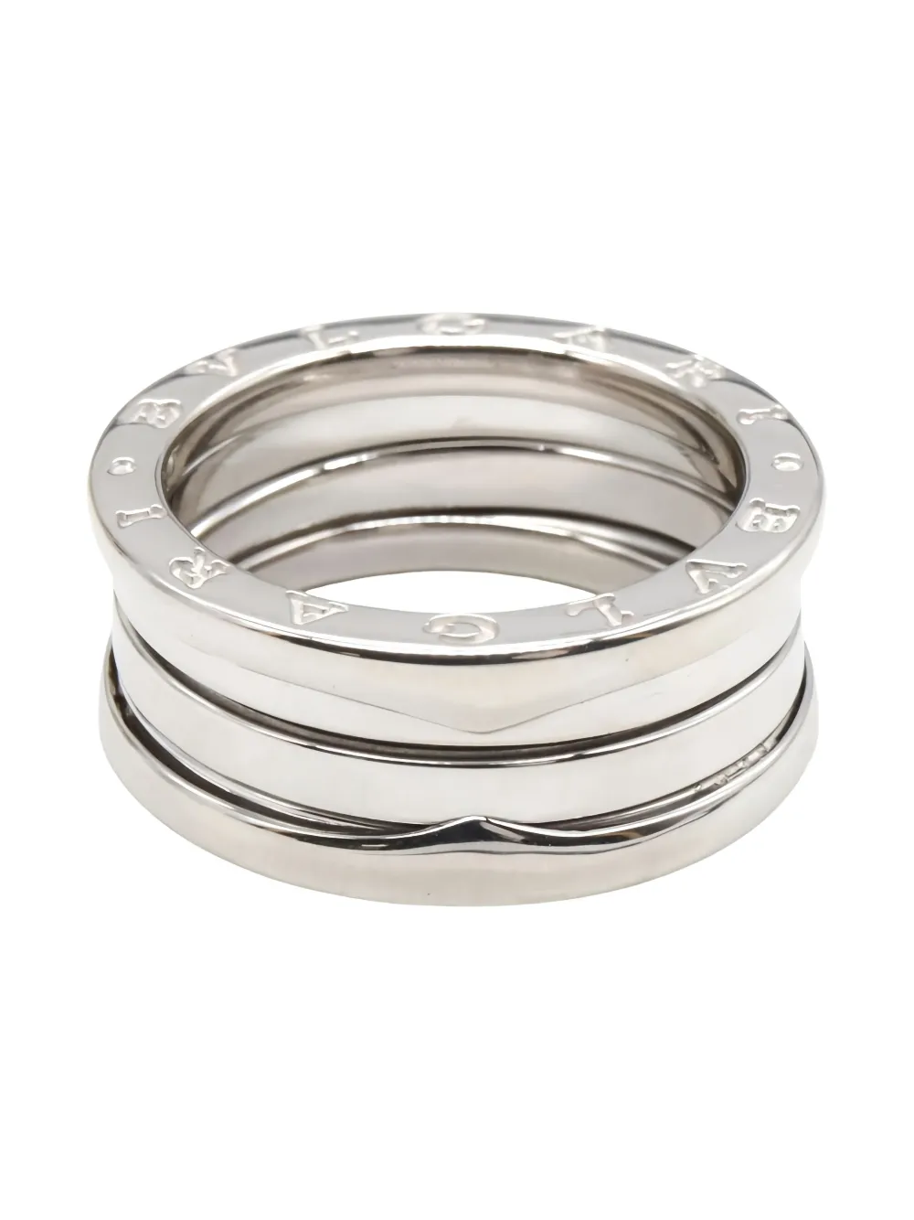 Pre-owned Bvlgari B-zero1 Ring In Silver