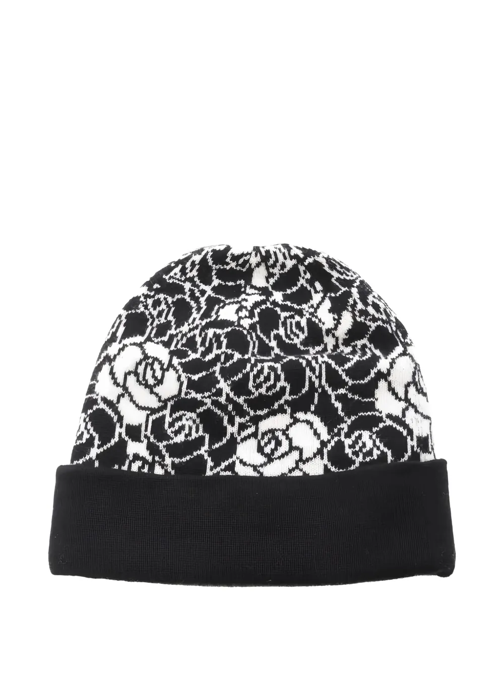 CHANEL Pre-Owned camellia-intarsia beanie | Image 2