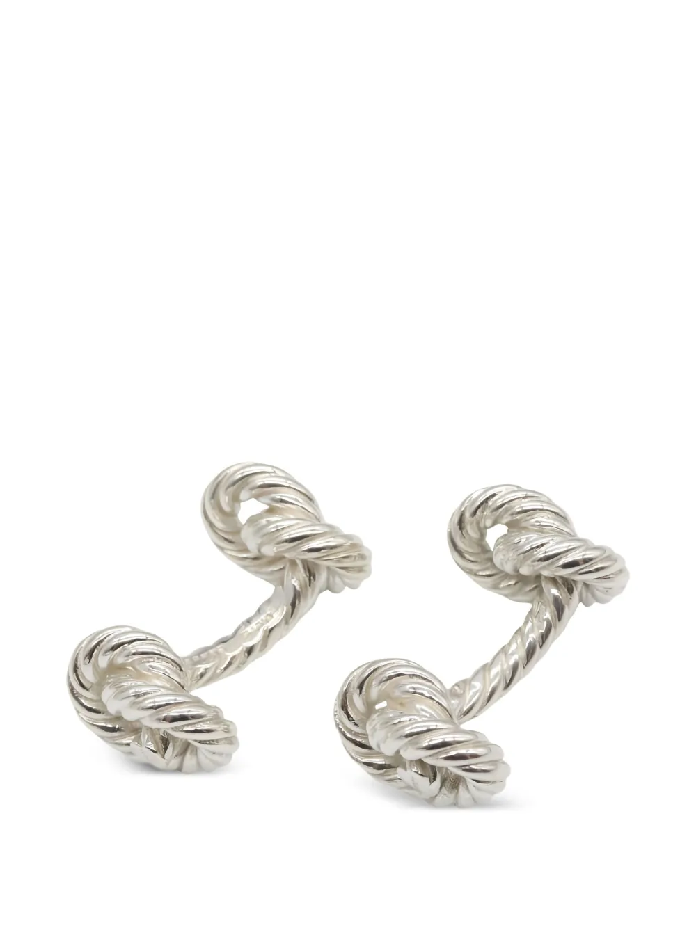 Hermès Pre-Owned rope-knot cufflinks | Silver | Image 1