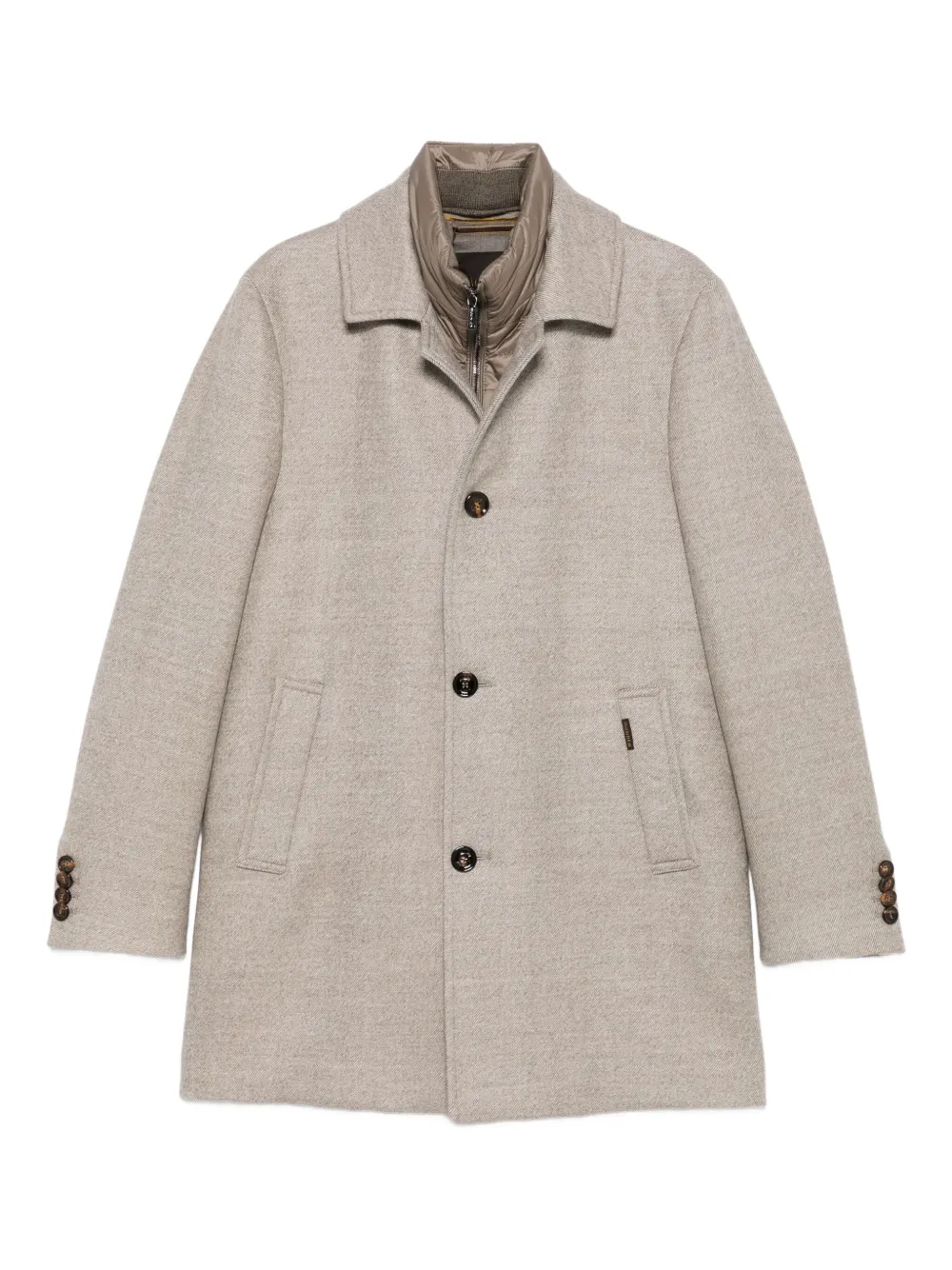 Moorer buttoned virgin-wool coat | Neutrals | Image 1