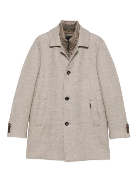 Moorer buttoned virgin-wool coat