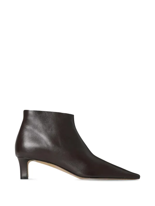 The Row Carla Pointed Boots in Brown