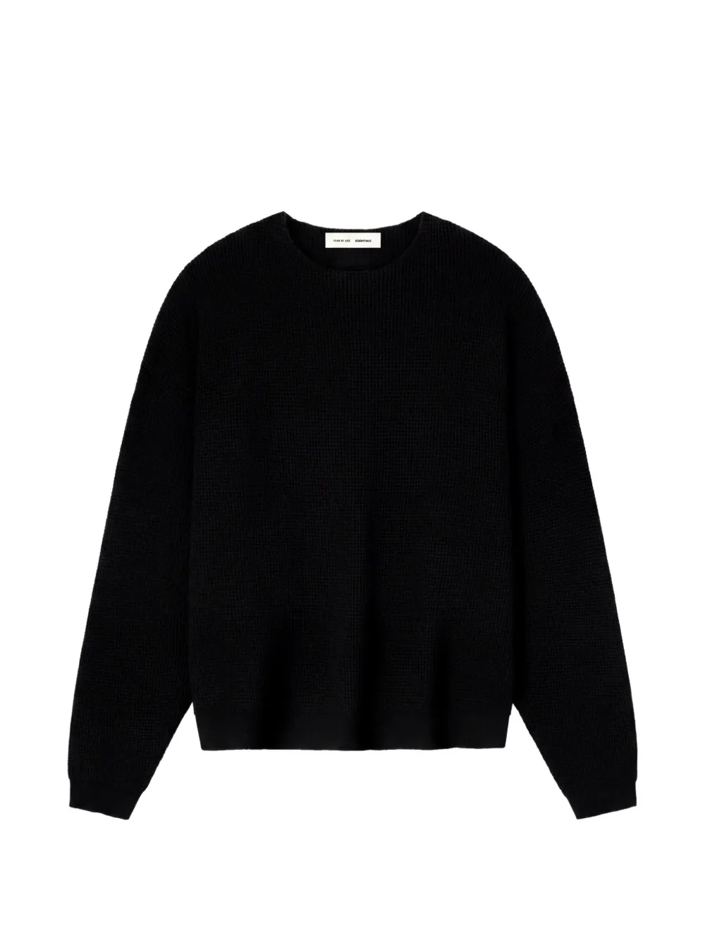 FEAR OF GOD ESSENTIALS waffle-knit crew-neck sweater - Schwarz