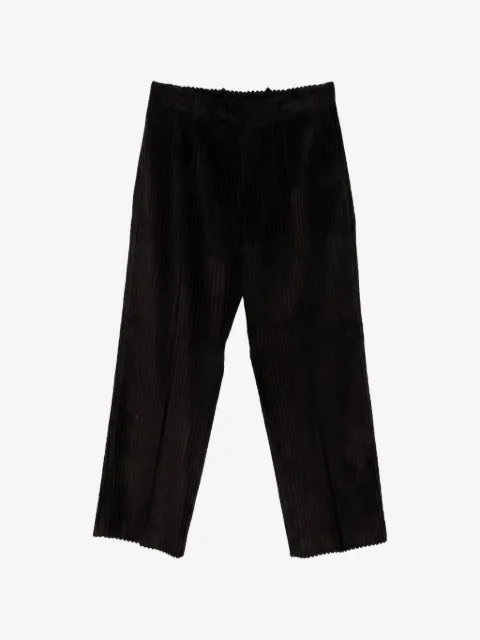 OUR LEGACY Borrowed plissé-effect cotton trousers
