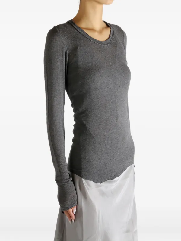 トップス marc le bihan long sleeve Marc Le Bihan long-sleeve Top | Grey | FARFETCH UZ