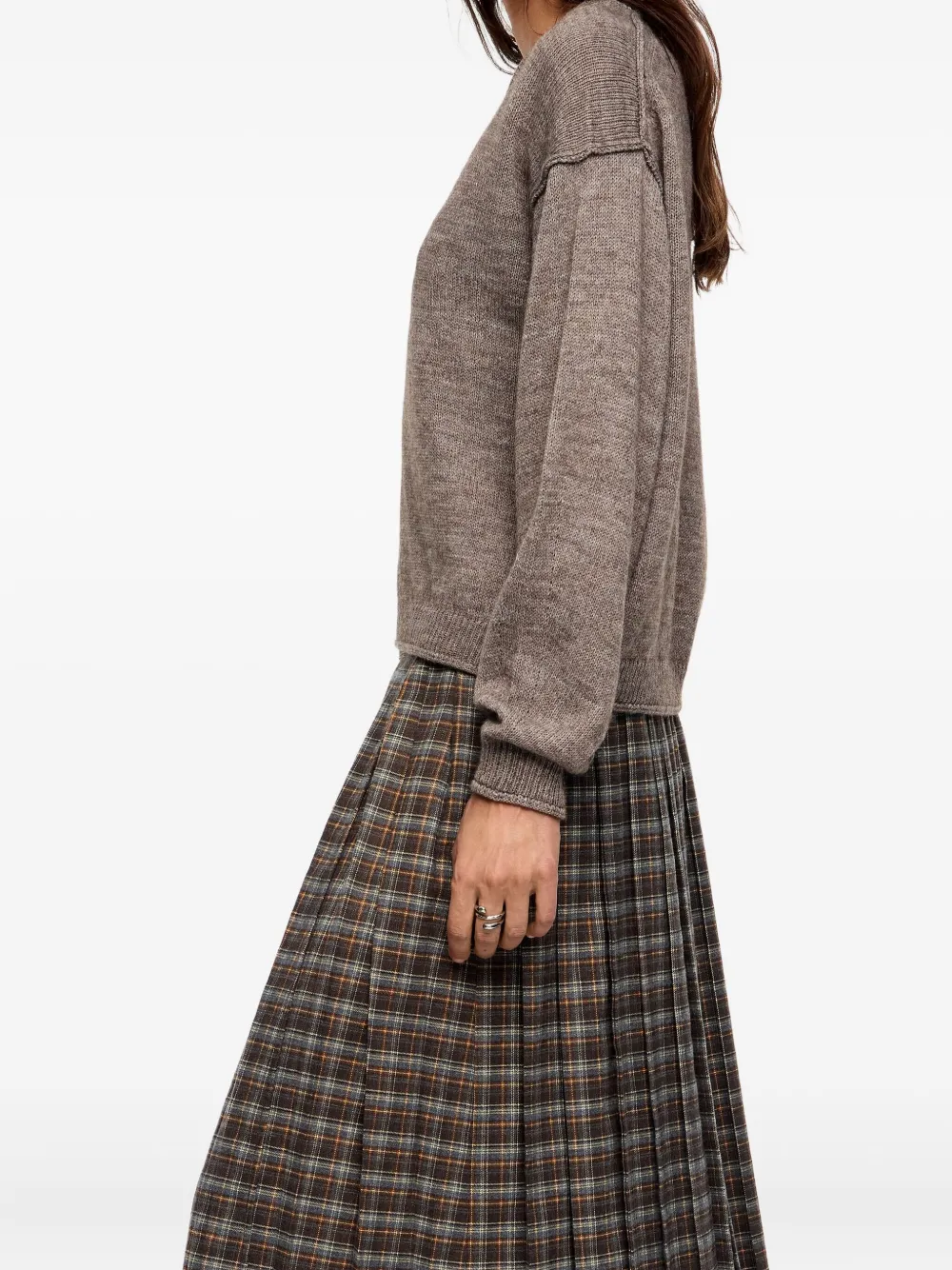 Bimba Y Lola V-neck Sweater In Brown