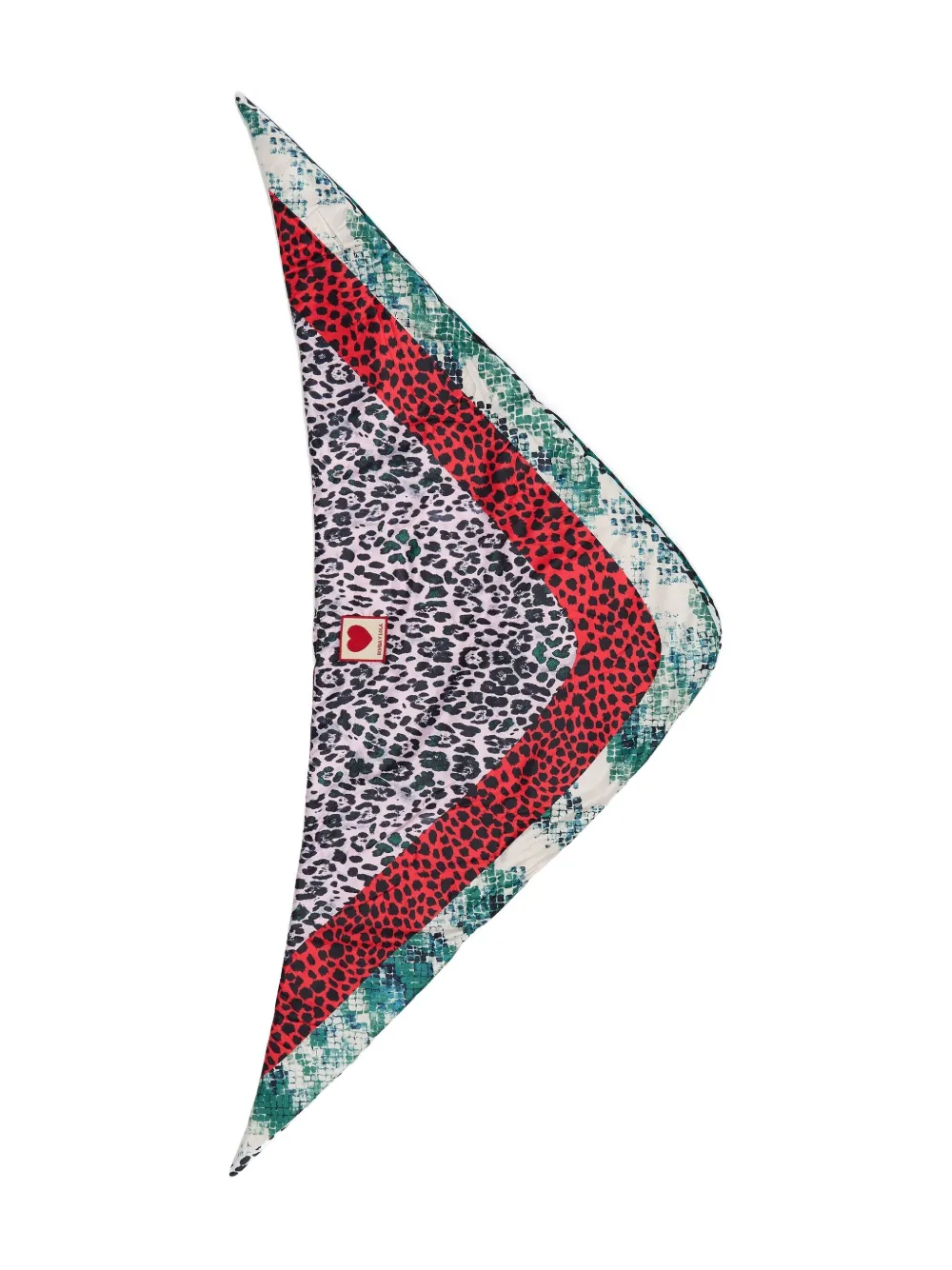 Bimba Y Lola Leopard-snake Print Scarf In Multi
