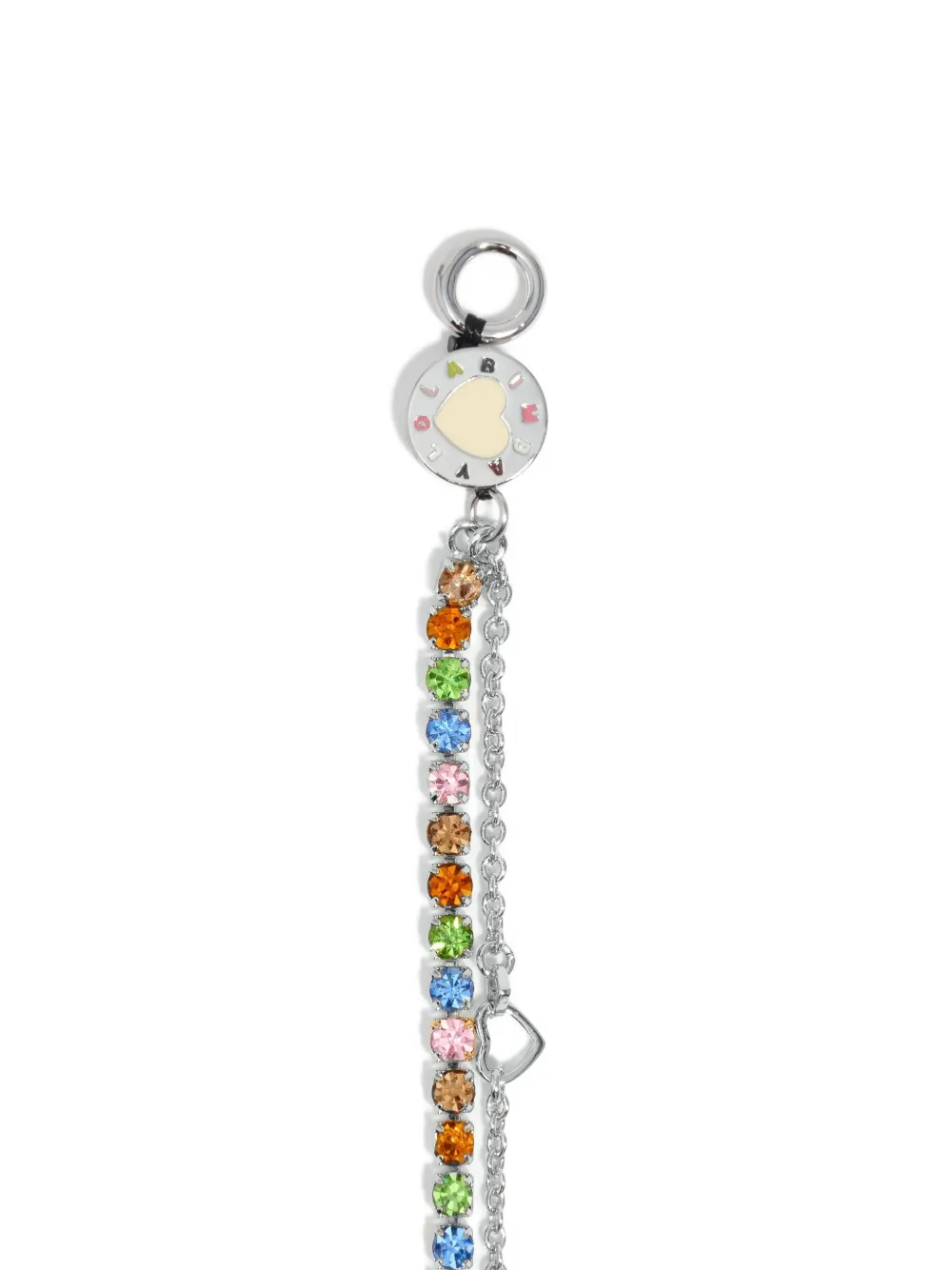 Bimba Y Lola Crystal-embellished Chain Bracelet In Silver