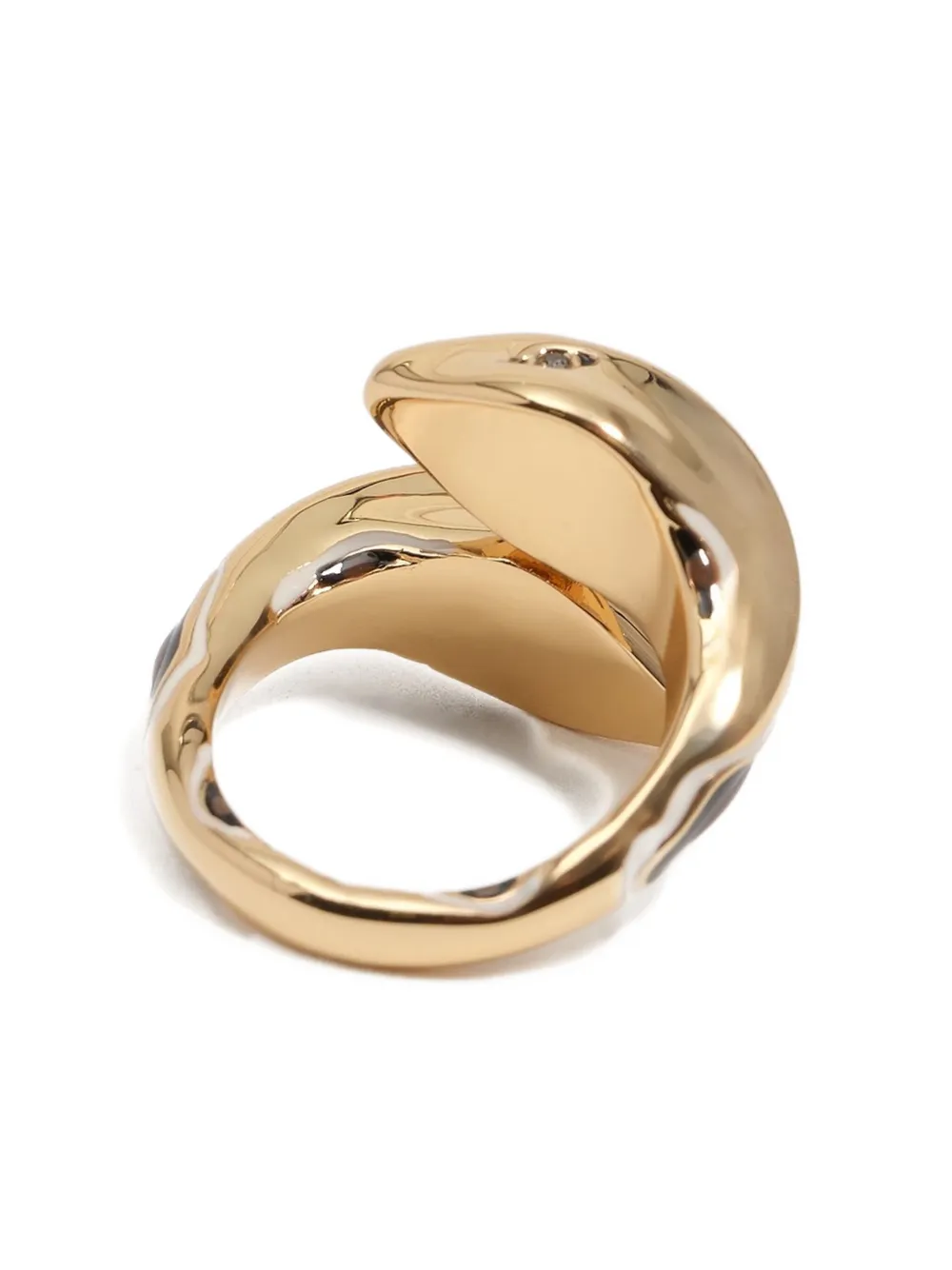 Bimba y Lola snake-shaped gold ring | Image 2