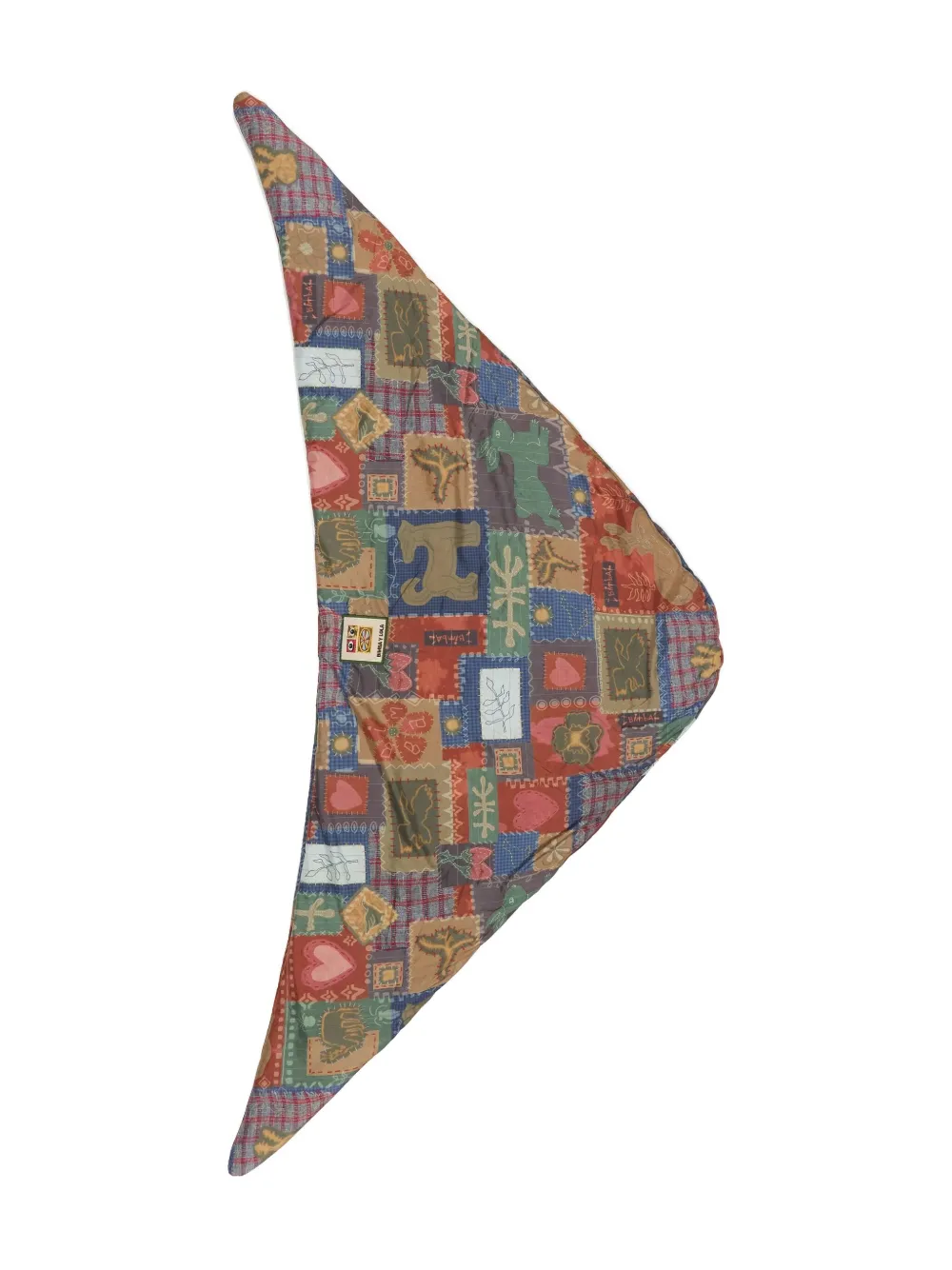 Bimba Y Lola Patchwork-print Scarf In Neutral