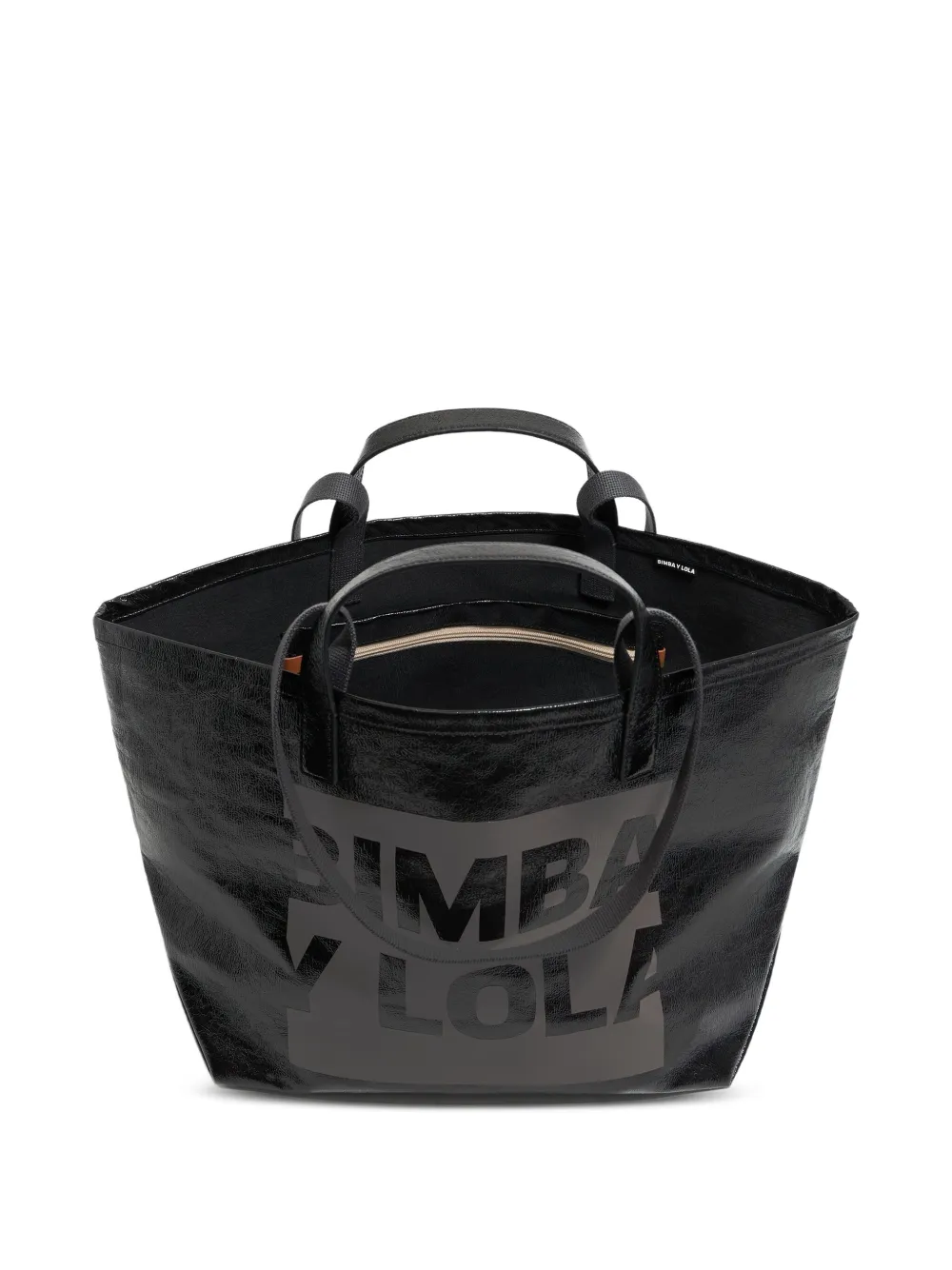 Bimba y Lola Grote shopper met logoprint Zwart