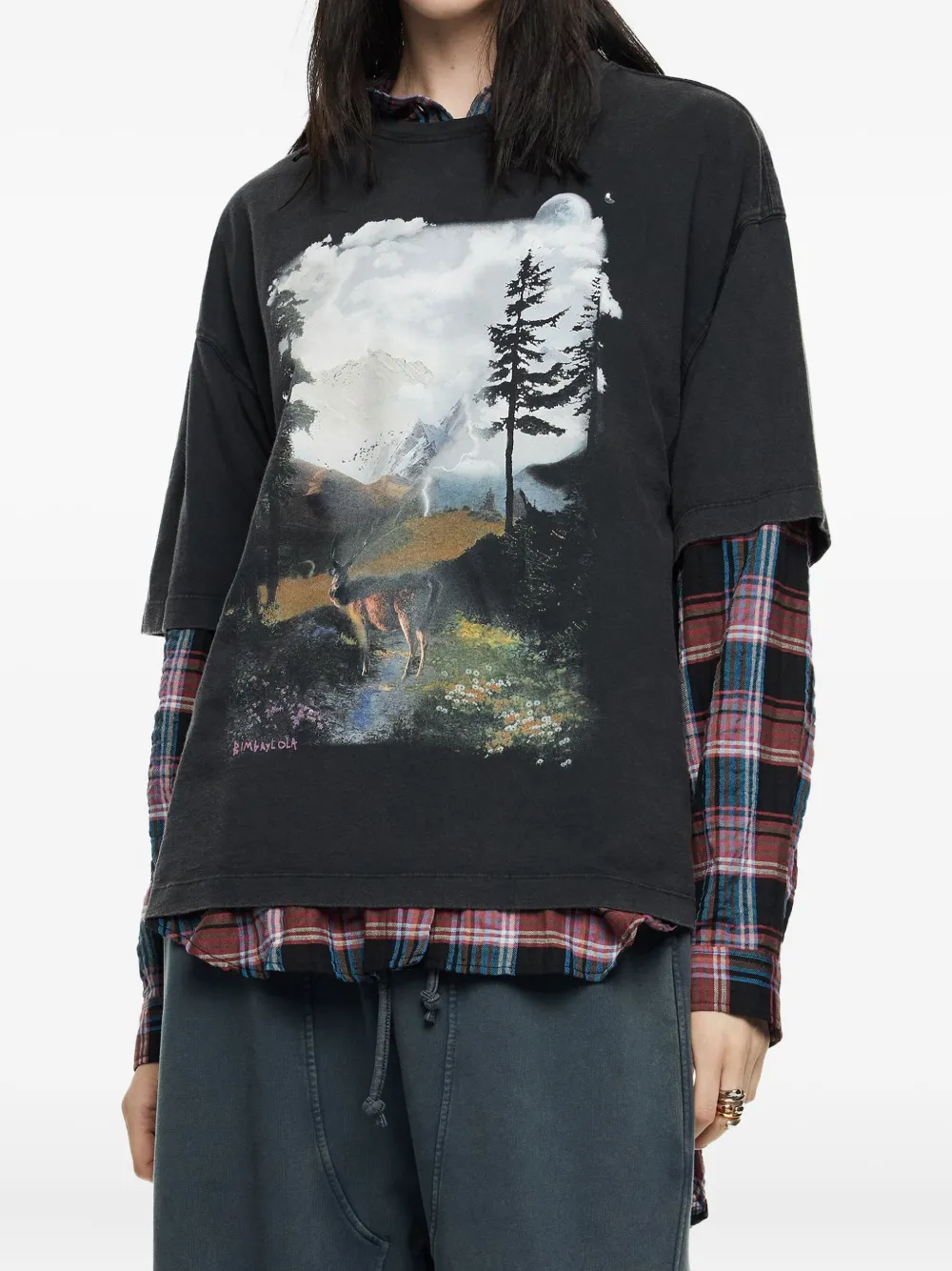 Bimba y Lola landscape-print T-shirt | T-Shirts & Jersey Shirts | Image 2