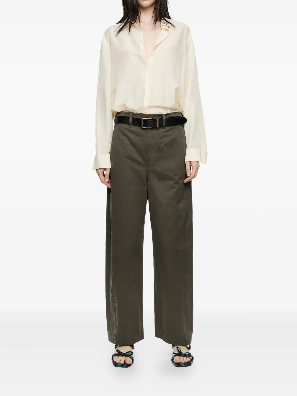 Bimba Y Lola Pocket Trousers In Green