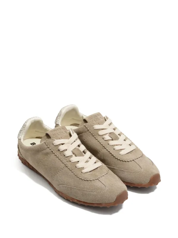 Bimba y Lola 13 29 Suede Leather Sneakers | Neutrals | FARFETCH