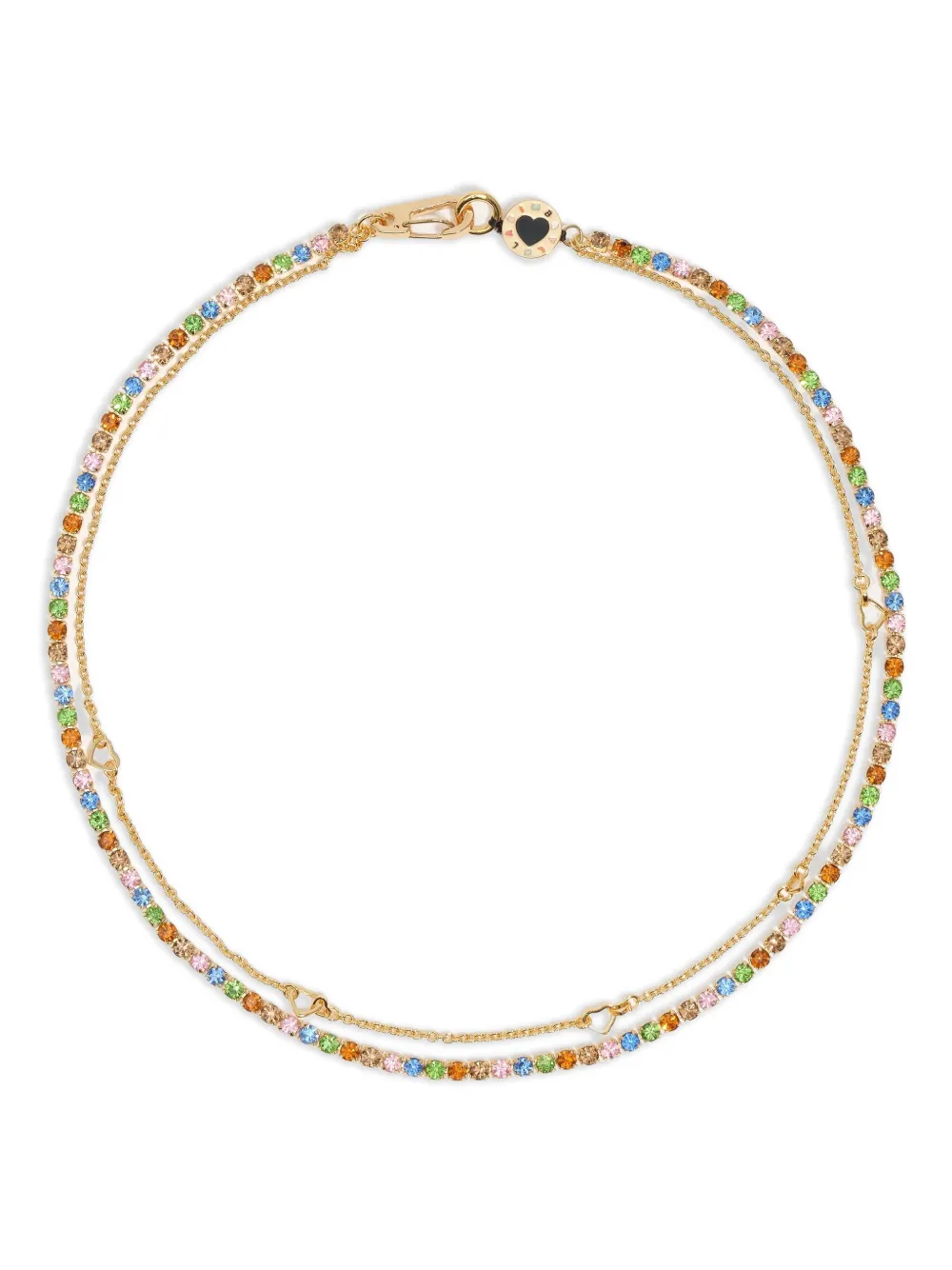 Bimba y Lola collar con dije de corazón | dorado | Image 1