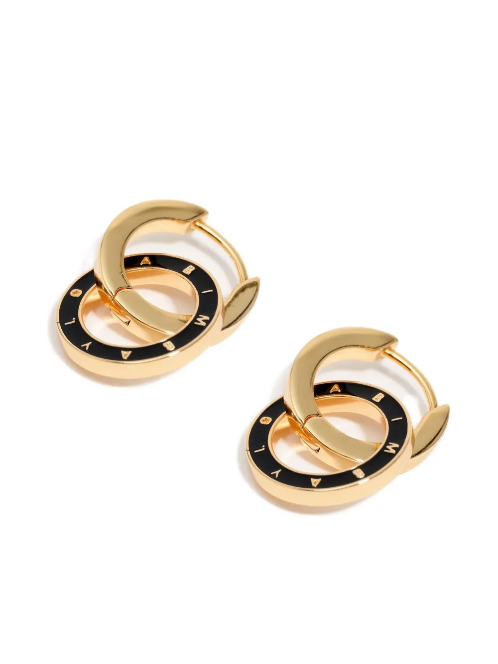 Bimba Y Lola Double Hoop Earrings In Gold