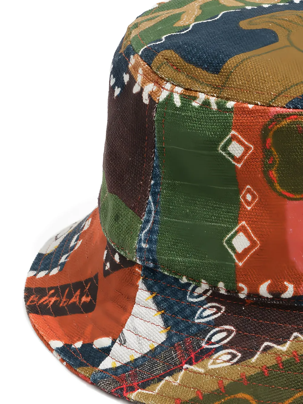 Bimba Y Lola Travellers Patchwork Bucket Hat In Multi